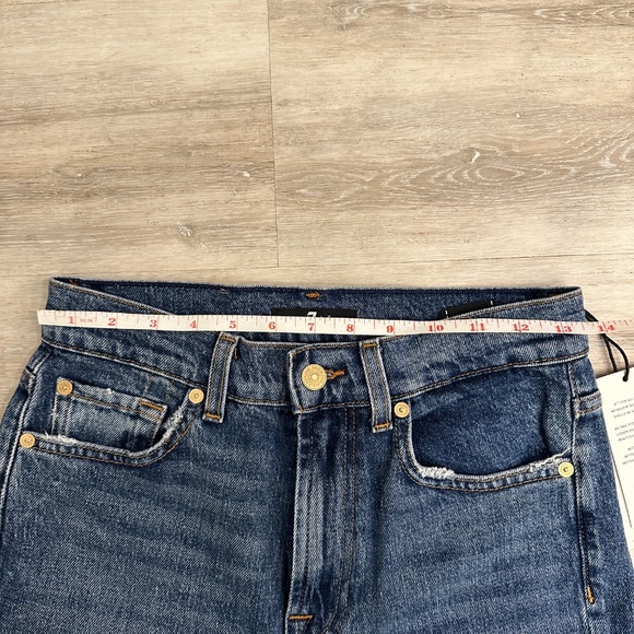 NWT 7 For All Mankind Logan Stovepipe Jeans, 25 - Picture 6 of 7